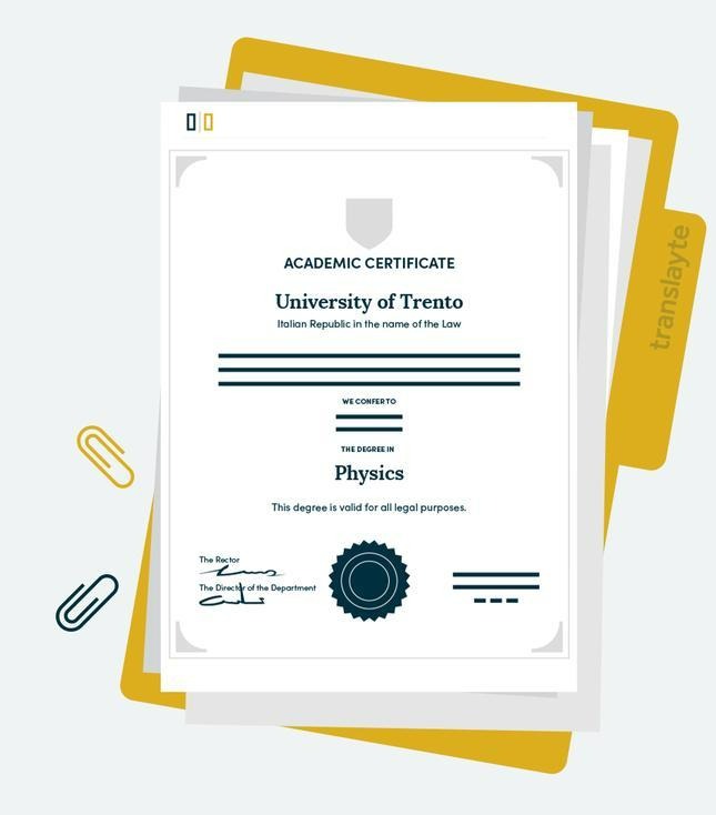 Academic transcript translation