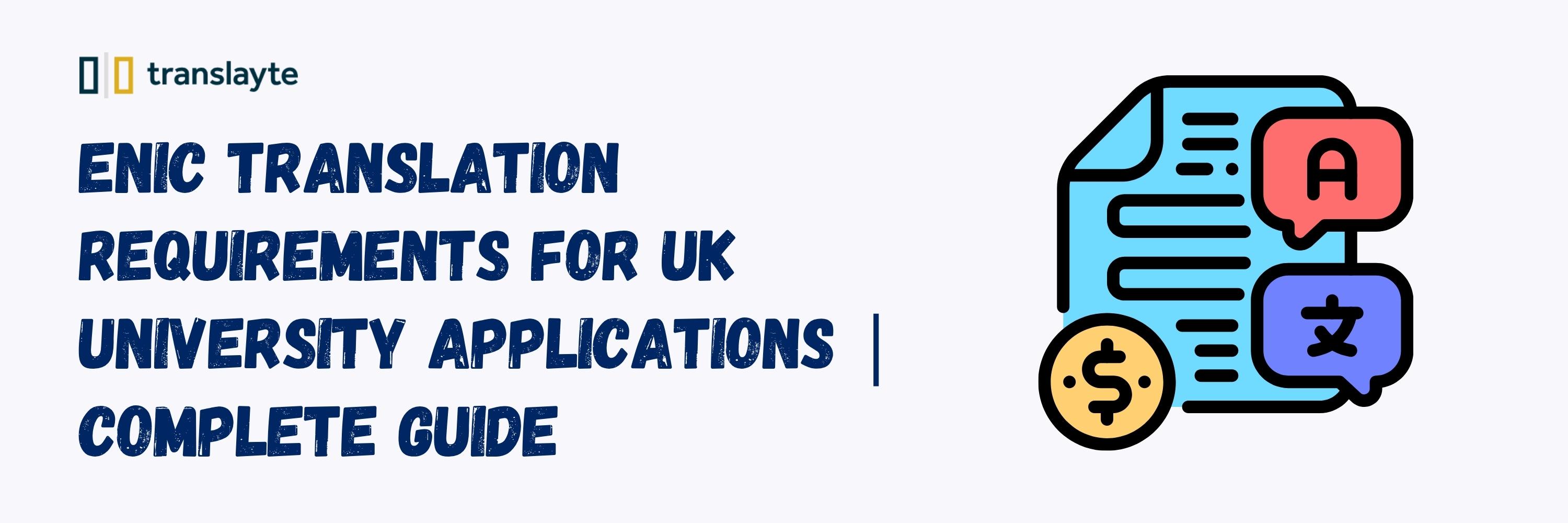study in uk: enic (naric) translation, comparability statement & more