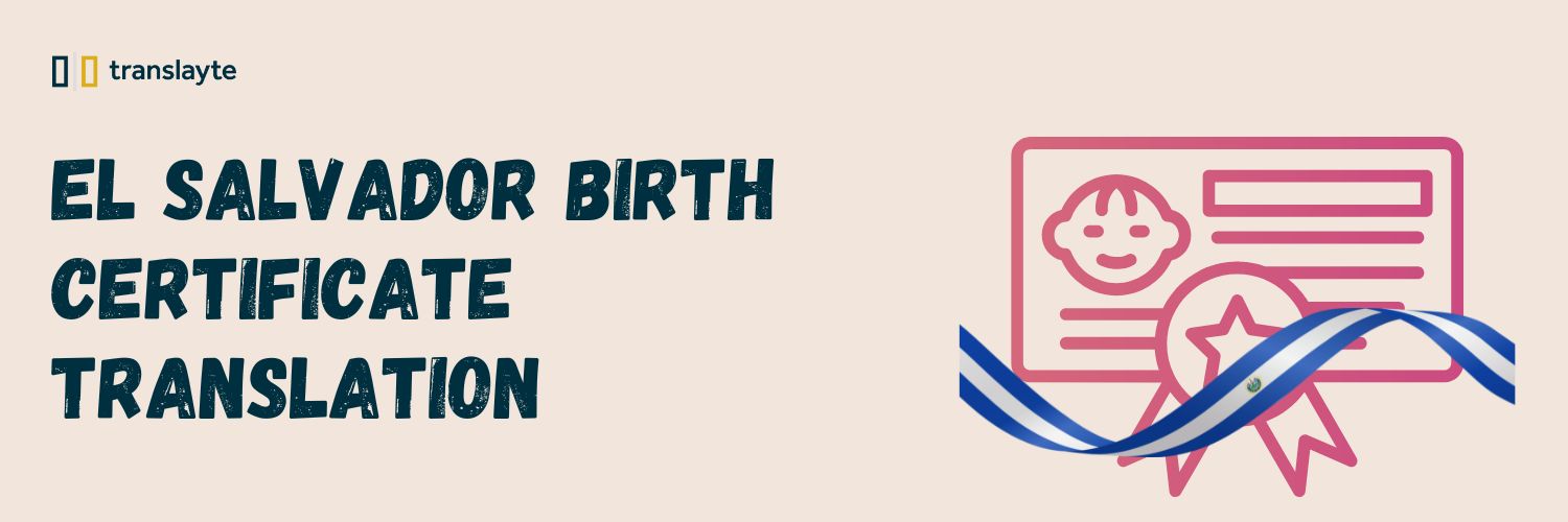 El Salvador birth certificate translation